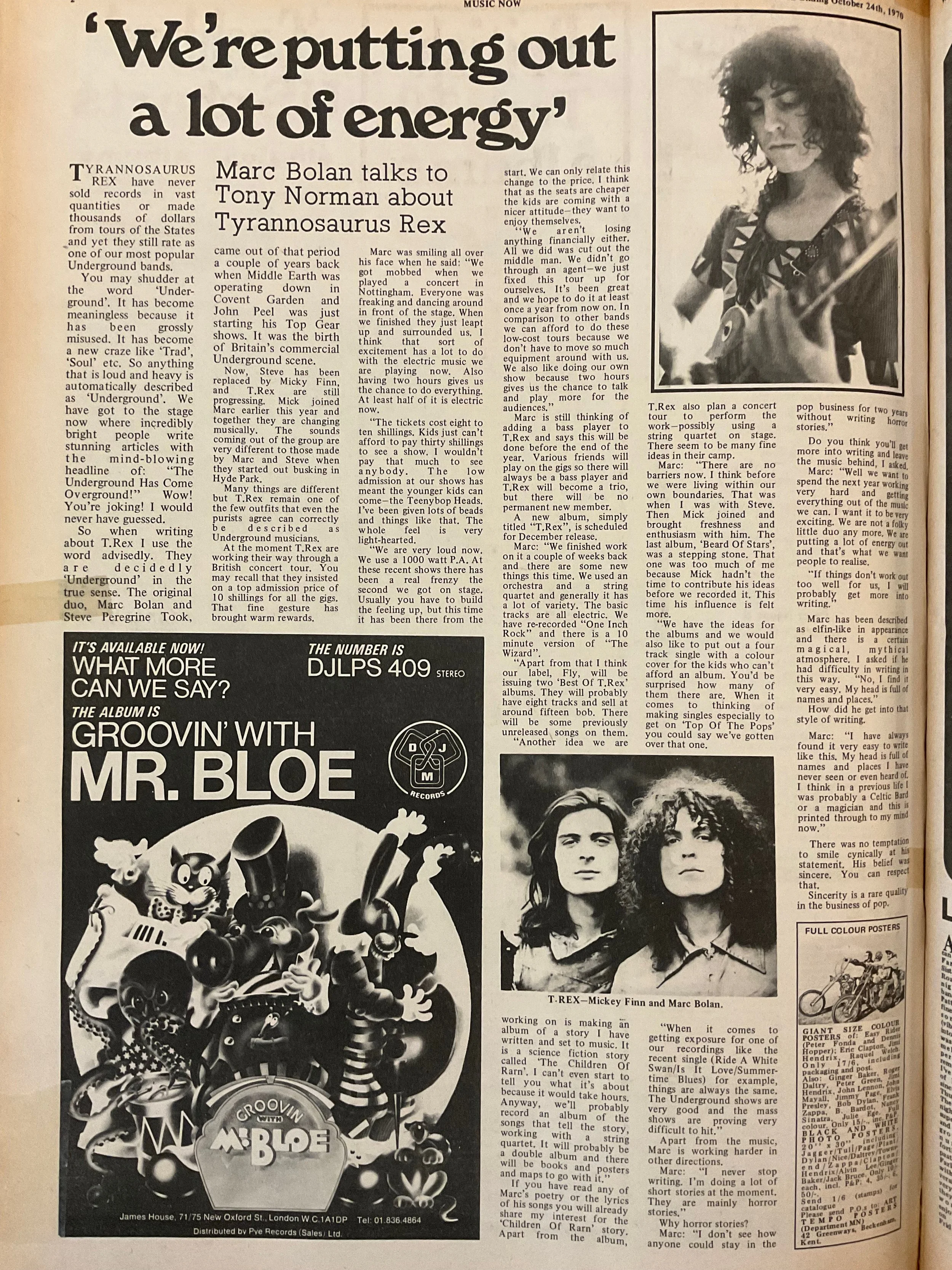 Marc Bolan — Blog — Peter Stanfield